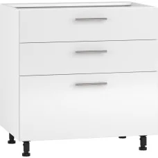 Lower cabinet with drawers VENTO D3S-80/82 white